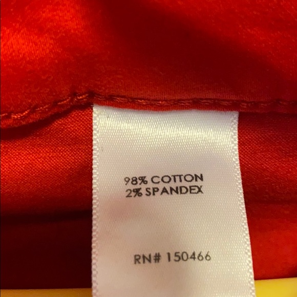 NWT Apple red capri jeans - Picture 5 of 7